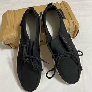NWT Black Canvas Loafers, Men’s, 9.5